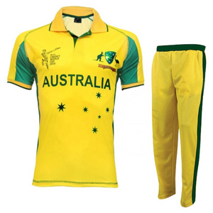 Personalized Custom Cricket Uniform Set New Designs With Jersey Shirt And Trouser