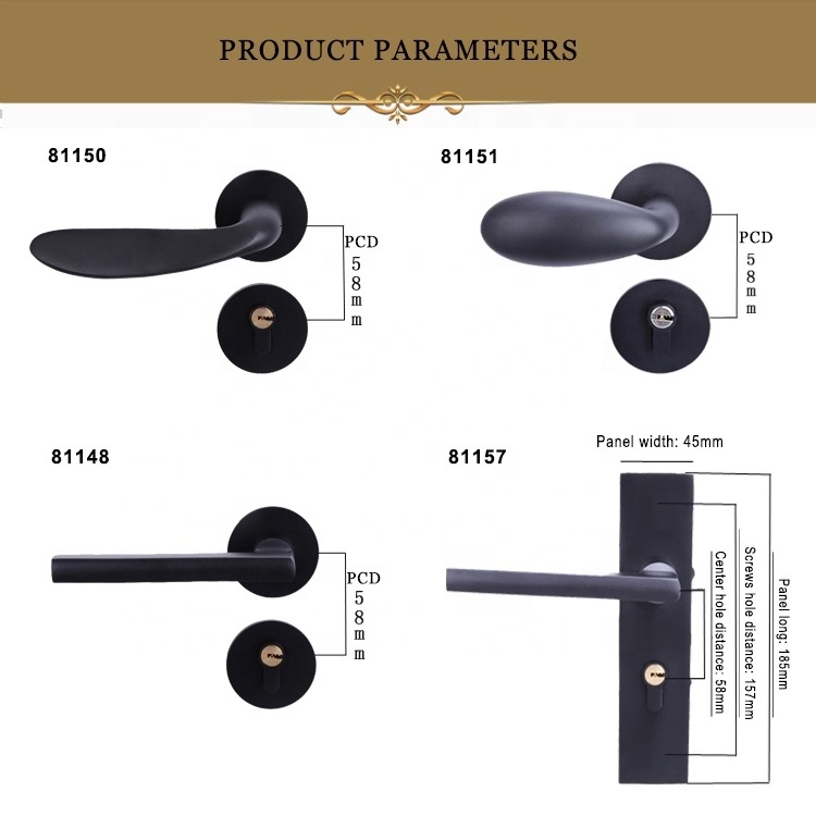 2019 split handle hardware american door lock