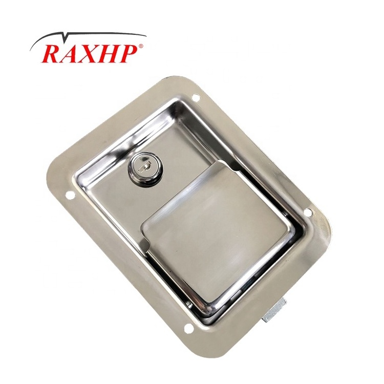 Stainless steel Toolbox Paddle Lock Electrical Metal box panel handle lock