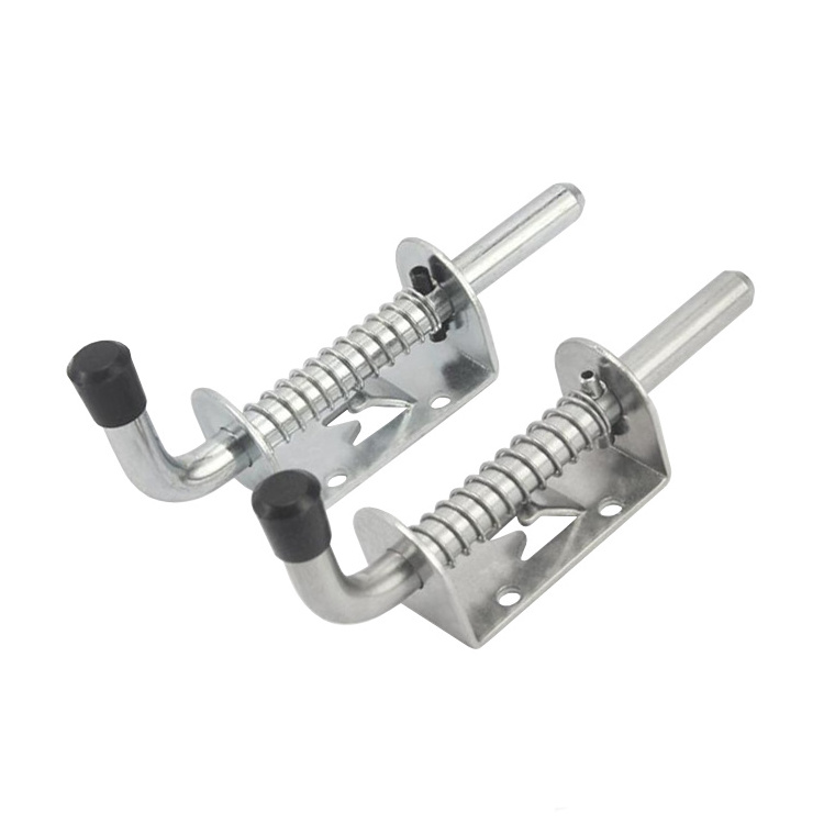 Custom OEM Services CNC Steel Welding 5 Inch Spring Loaded Latch Bolt, Heavy Duty Spring Loaded Latch Pin Door