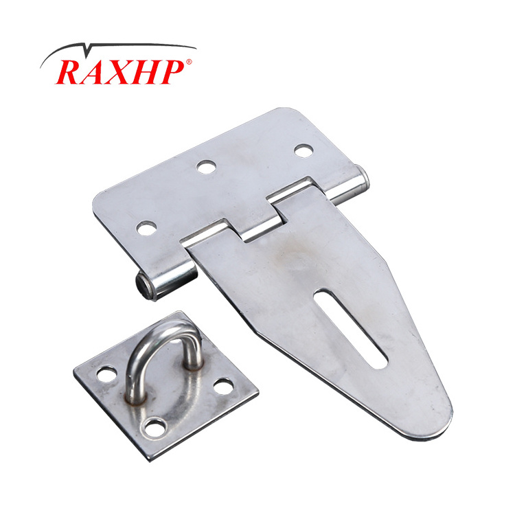 Custom size High Quality Stainless Steel Brushed Finished Padlock Hasp Door Clasp Door Lock Gate Latch