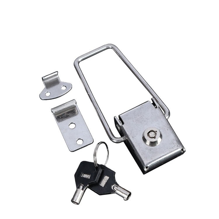 wholesale Medium Duty latch hook Stainless steel Briefcase Toggle Latch pin Lock with Keys