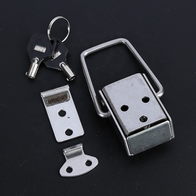 Custom Over centre fastener ss aluminium panniers lock latch with key lock