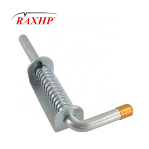 Custom zinc spring pin locking loaded latch for wood or metal applications