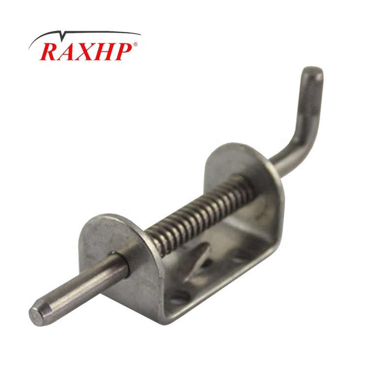 container truck pins stainless steel spring loaded latch bolt Locking Barrel Bolts Grip