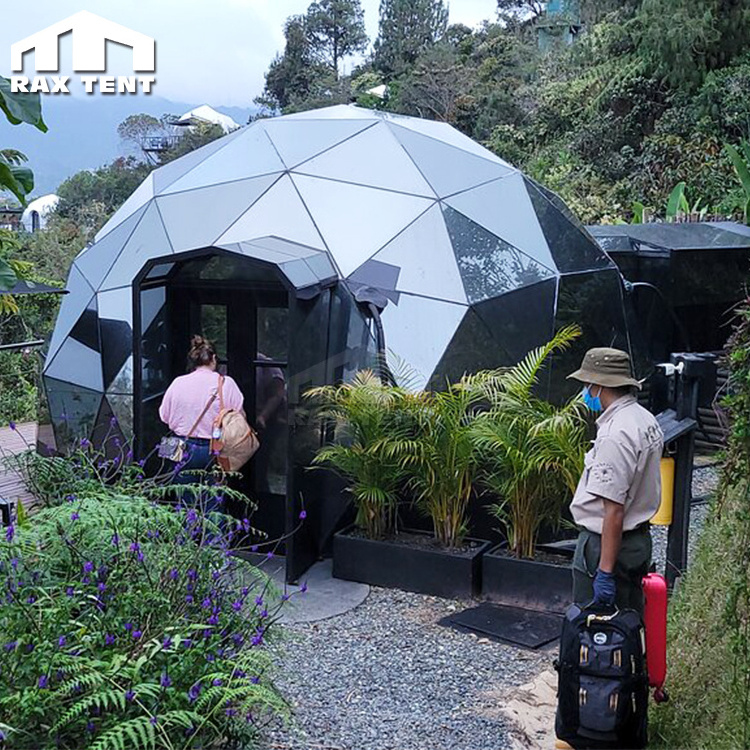 High Quality Geo Dome House Geodesic Glass Dome Tent Kit for Glamping Resort