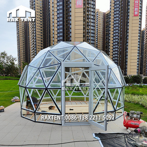 RAXTENT 5M Outdoor Transparent Glass Garden Igloo Dome Tent for Sale with Aluminum Alloy Frame