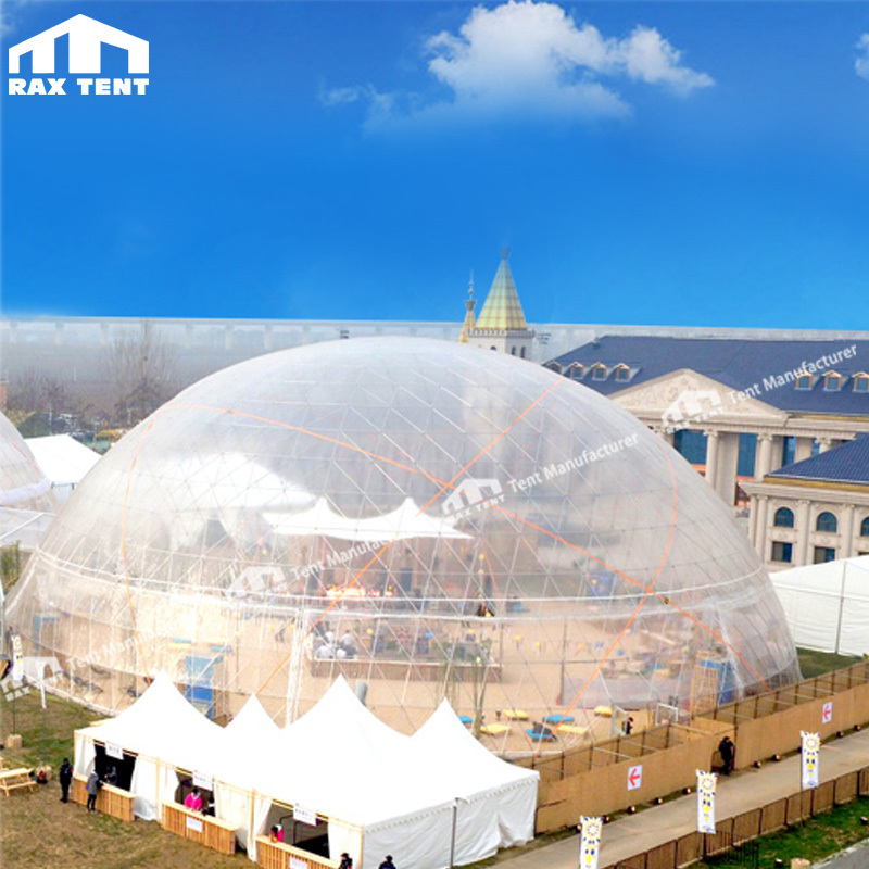 Massive Transparent Huge Outdoor Geodesic Dome Tent for Event