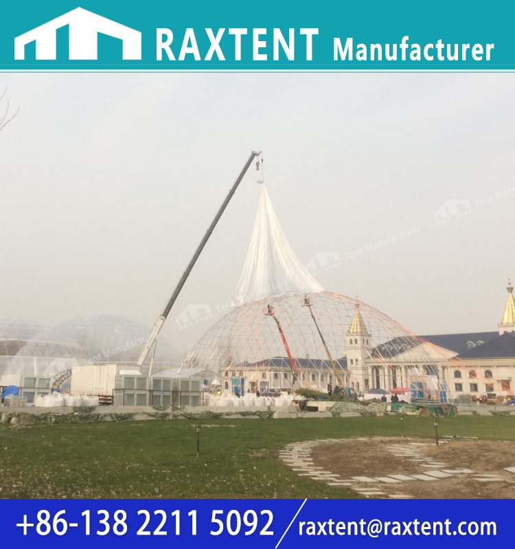 Massive Transparent Huge Outdoor Geodesic Dome Tent for Event