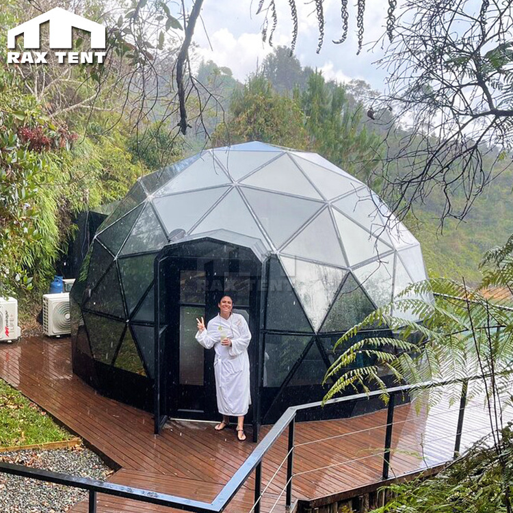 High Quality Geo Dome House Geodesic Glass Dome Tent Kit for Glamping Resort