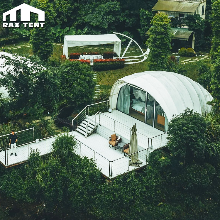 40sqm Unique Cocoons Shell Shape Tent for Airbnb Glmaping House