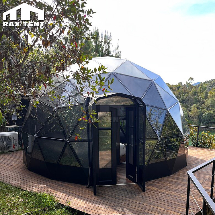 High Quality Geo Dome House Geodesic Glass Dome Tent Kit for Glamping Resort