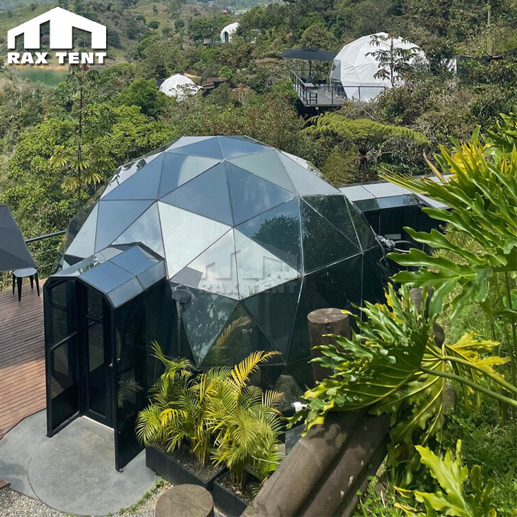 High Quality Geo Dome House Geodesic Glass Dome Tent Kit for Glamping Resort