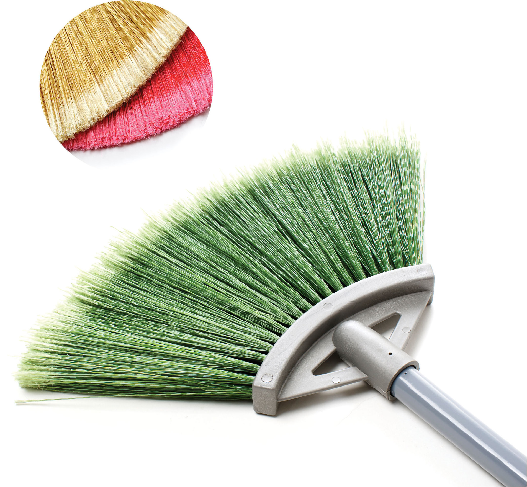 Hot Selling Good Top Grade Fan Shape Oriental Premium Broom Usage for Indoor Broomstick Material Mane