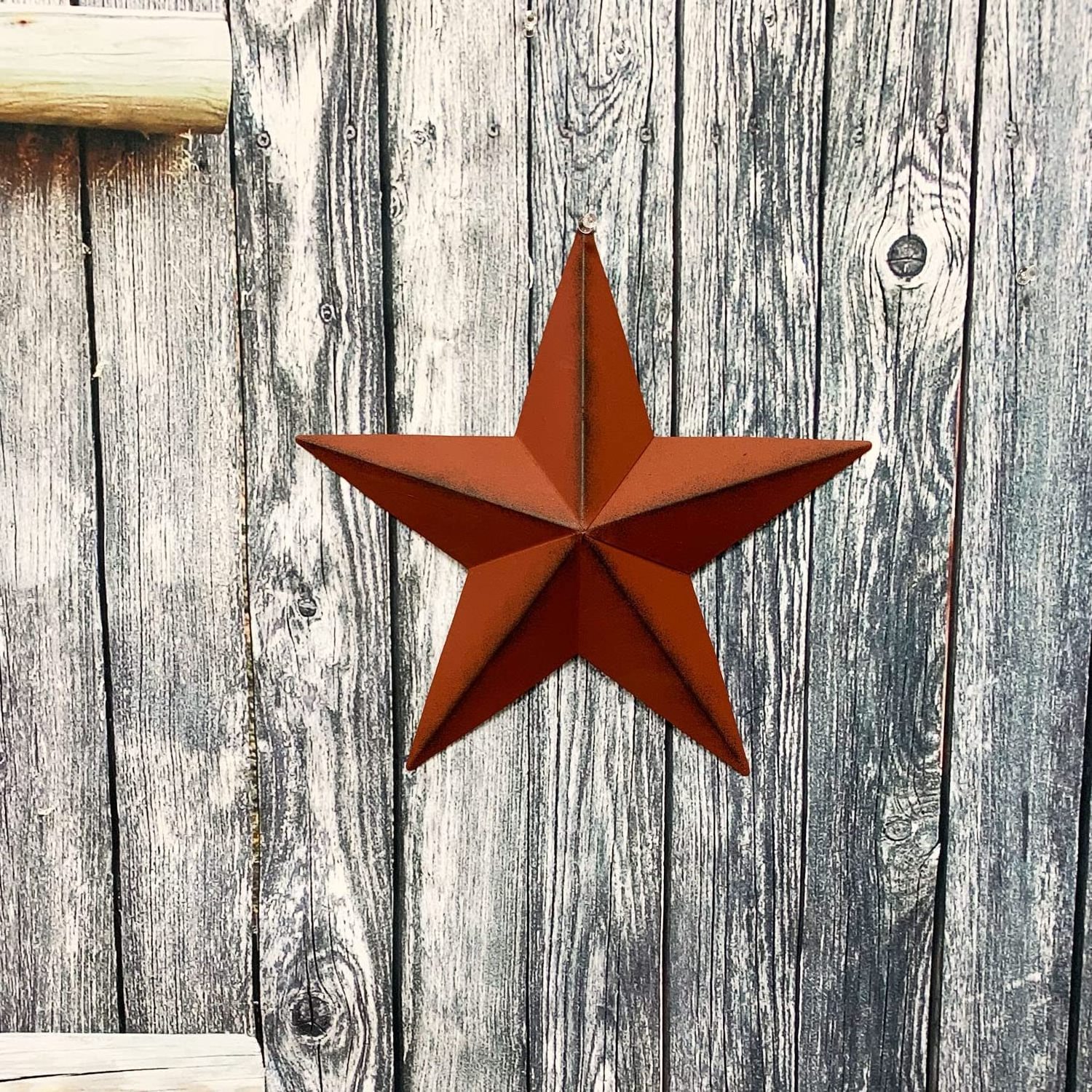 Manufacturer  Patriotic Metal hanging Barn Star Wall Decor 12 Hanging Country Rustic Metal Star for  for home and garden decor