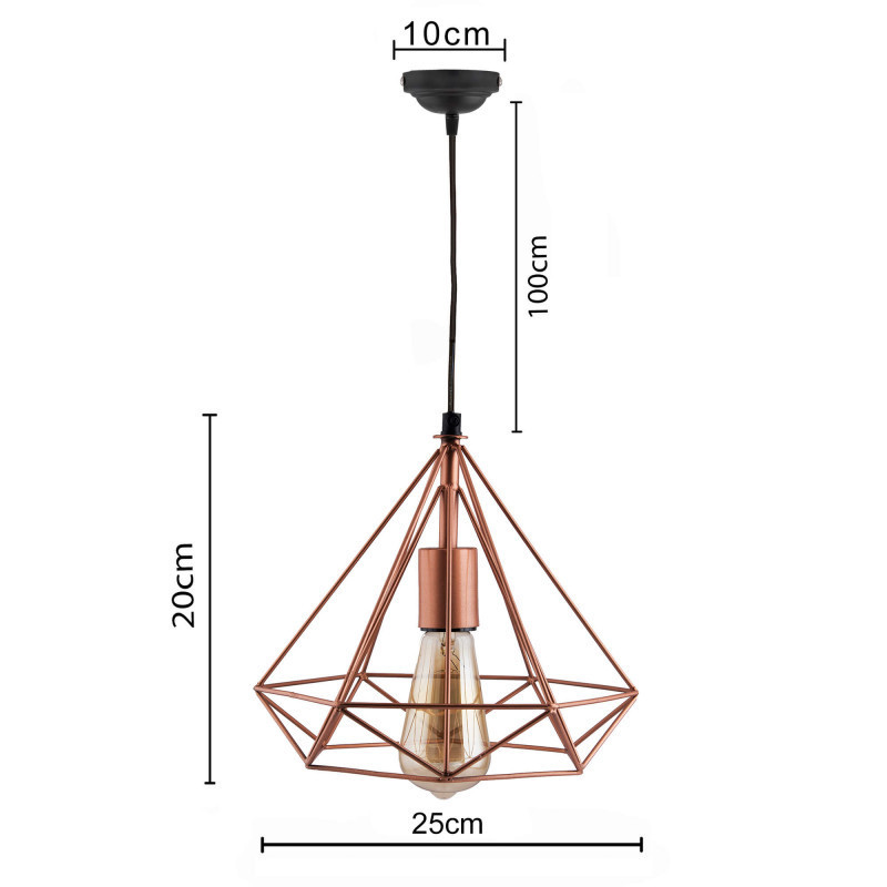 Wholesale hanging ceiling light for led filament bulb decorative for living room home hotel bathroom