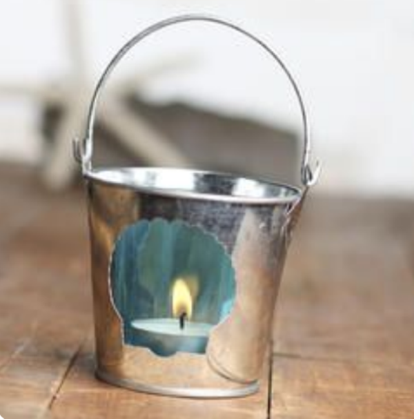 Wholesale galvanized metal pumpkin jack o lantern tea light holder for home and garden decor