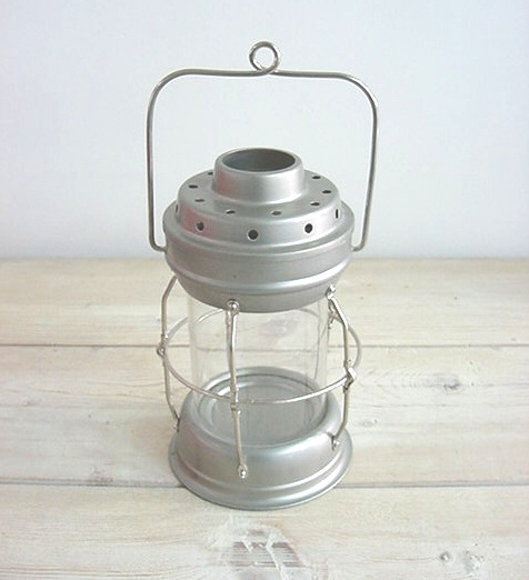 Wholesale  galvanized metal candle holders lanterns hanging and candle jars centerpiece wedding