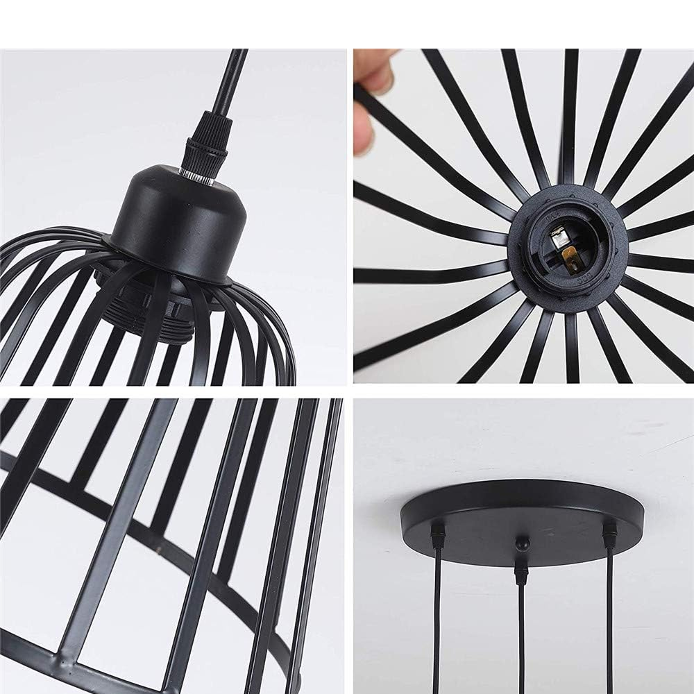 Wholesale Modern Chandelier Pendant Light Iron art Black 3 Lights Hanging Light  For Dining Room Living Room Bedroom Farmhouses