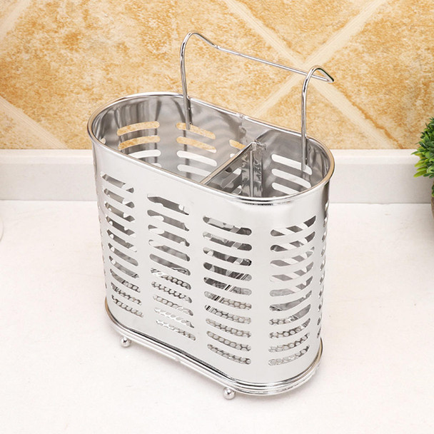 Wholesale Kitchen Hanging Stainless Steel Double Chopsticks Spoon Fork Cutlery Storage for home and kitchen