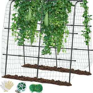 Cucumber Trellis for Garden Vegetable Trellis,Shaped Metal Garden Trellis Arch Plant Grow Support Frame