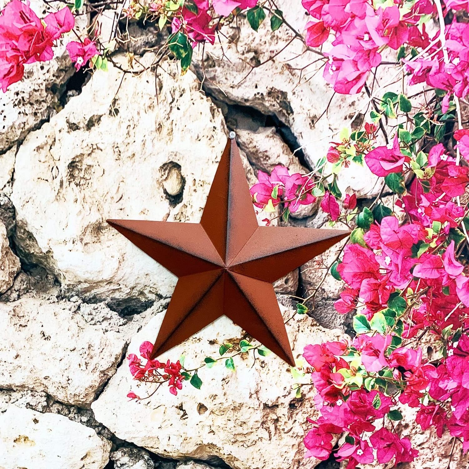 Manufacturer  Patriotic Metal hanging Barn Star Wall Decor 12 Hanging Country Rustic Metal Star for  for home and garden decor