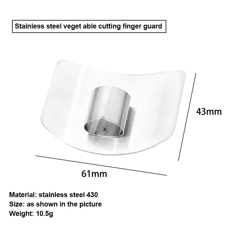 Kitchen Stainless Steel Finger Cutting Guard Chopping Vegetable Guard Knife Cutting Protector Finger Protector for Cutting