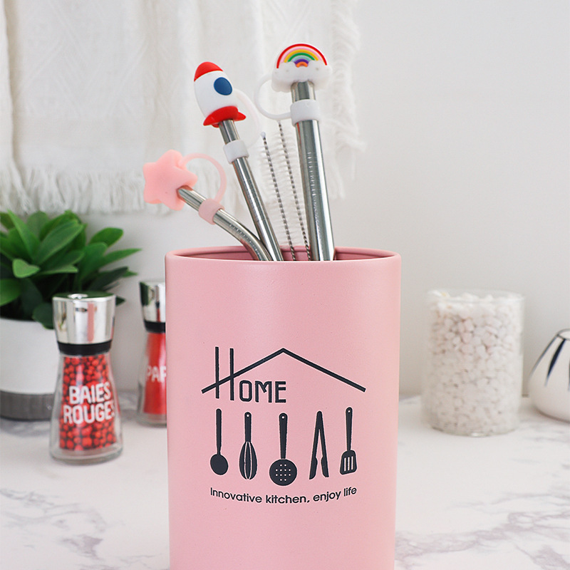 Home Utensils Kitchen Chopsticks Storage Container Draining Chopsticks Bucket Stainless Steel Chopstick Holder