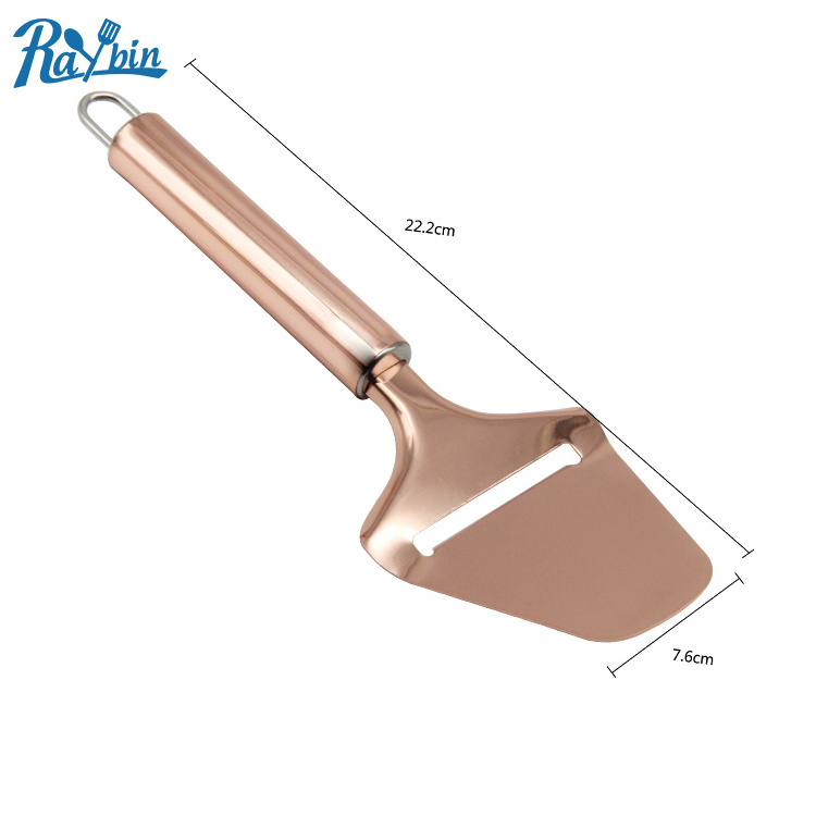 best sellers cooking tools rose gold kitchen gadget set with peeler, cheese grater, pizza cutter