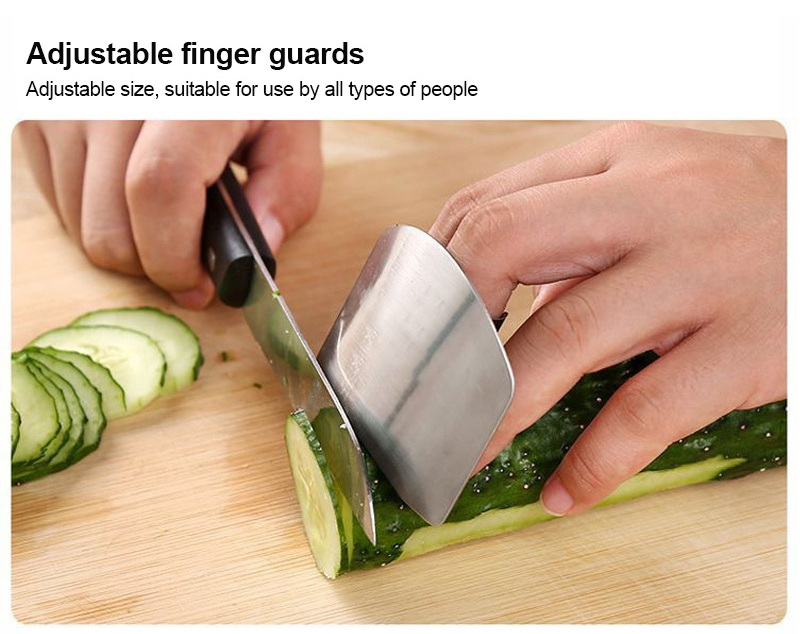 Kitchen Stainless Steel Finger Cutting Guard Chopping Vegetable Guard Knife Cutting Protector Finger Protector for Cutting