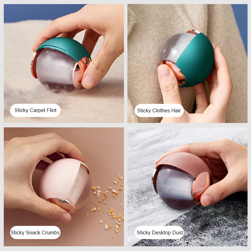 Portable reusable washable sticky cleaning ball sticky cleaning ball hair clothes remover roller travel gel lint roller ball