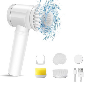 Rechargeable Hand Held Waterproof Automatic Electric Cleaning Brush Power Scrubber Electric Spin Scrubber Electric Dish Scrubber