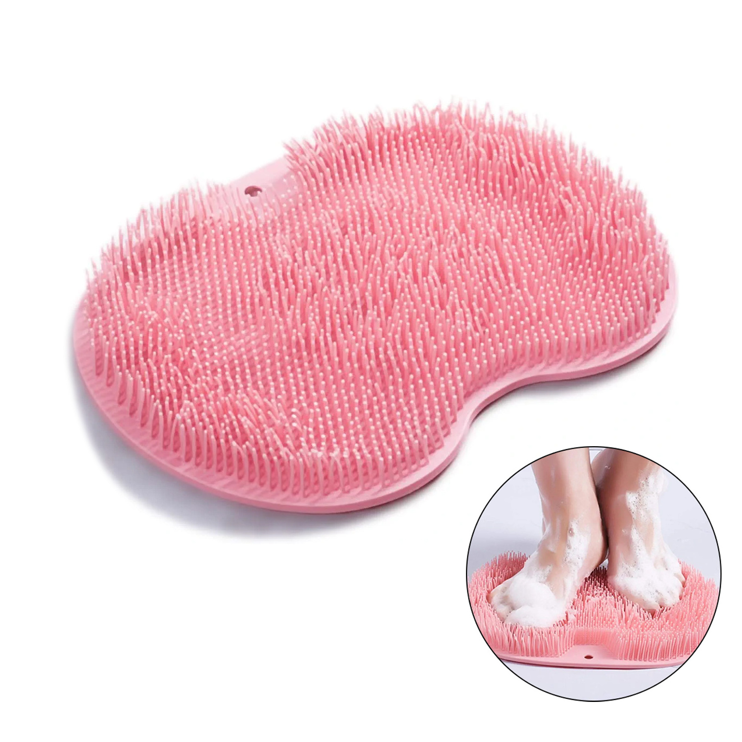 Foot care cleaner remove dead skin mat bath exfoliating back scrubber wash skin massage dry silicone body scrubber