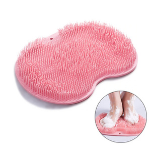 Foot care cleaner remove dead skin mat bath exfoliating back scrubber wash skin massage dry silicone body scrubber