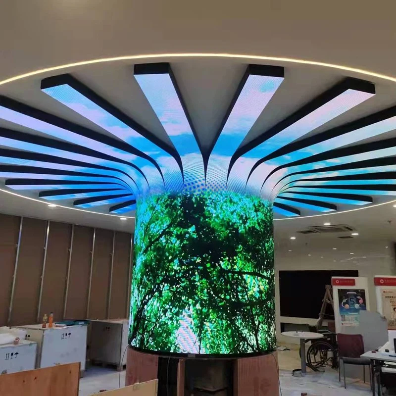 Raybo Customizable Led Display Outdoor P2.5 Soft Flexible Led Module Video Wall Led Module Customized Round Led Display Module