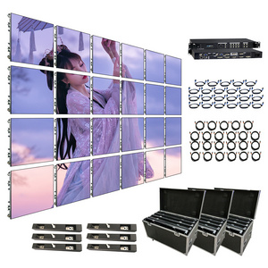 4m x 3m EMC dj stage concerts wedding die cast display cabinet rental p3.91 curved p391 kinglight jumbotron led video screen