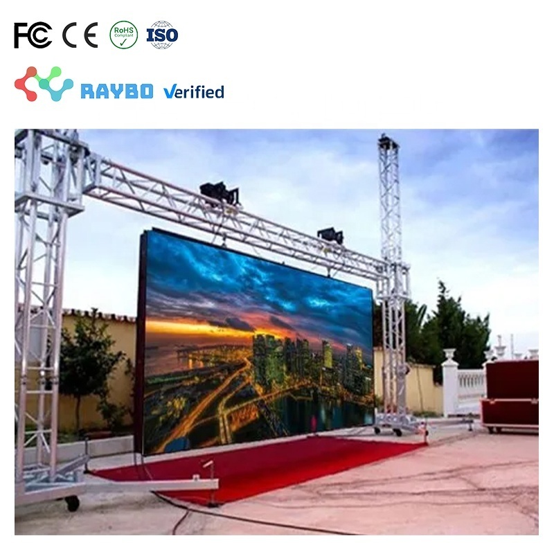 Raybo Outdoor HD Waterproof Led Wall Panel High Resolution High Brightness Movable Video Wall Rental Outdoor LED Screen Display