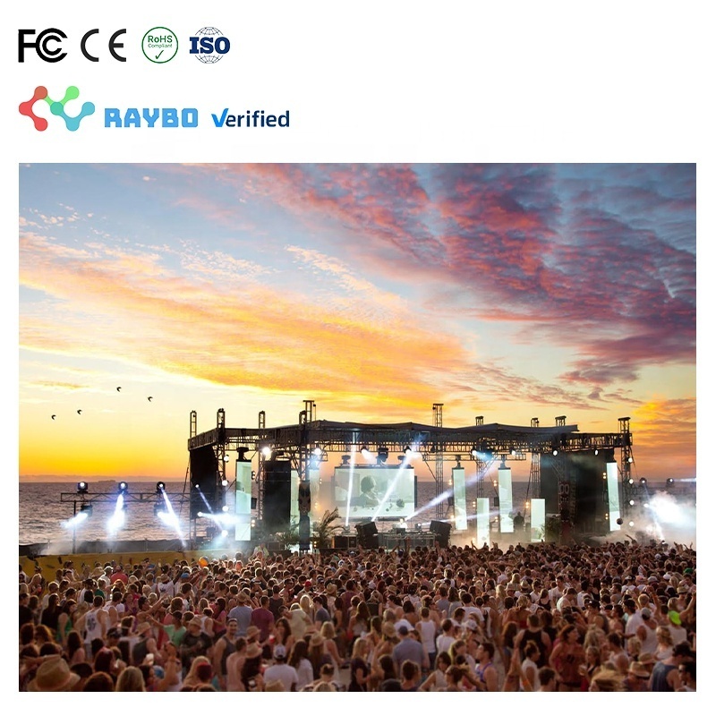 Raybo new 2022 led displays full color indoor tv panel P2 P2.5 P3 P4 rental led video wall led advertising screen outdoor