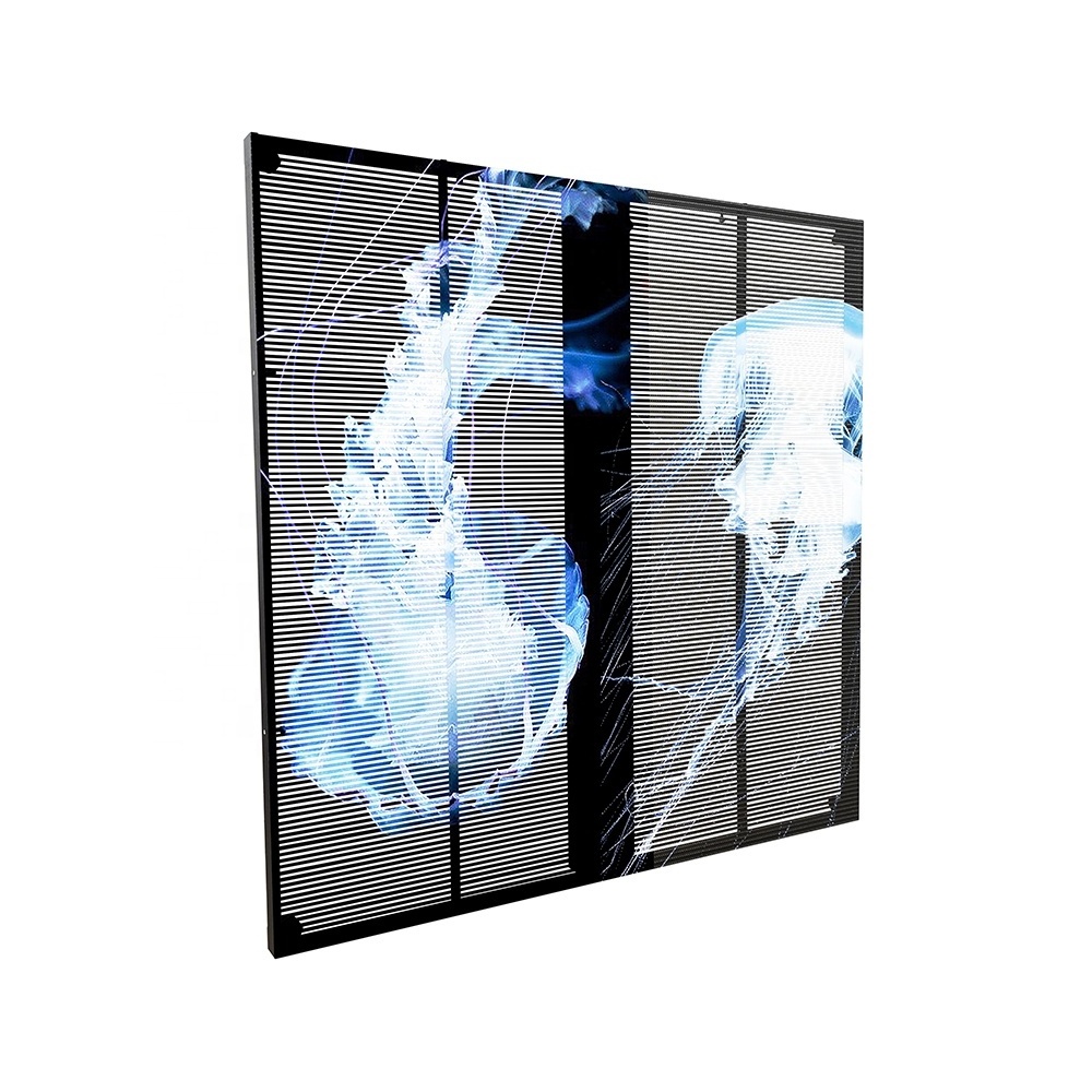 Raybo Clear Transparent LED Video TV Wall P3.91mm Indoor LED Mesh Curtain Digital Signage Displays 3D Led Screen Outdoor