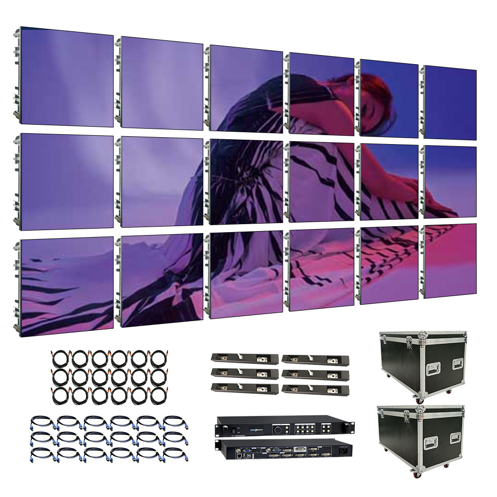 P2.6 P2.9 Church Stage Backdrop LED Screen Indoor P3.91 500x500mm 500x1000mm LED Wall Rental HD Front Service LED Display