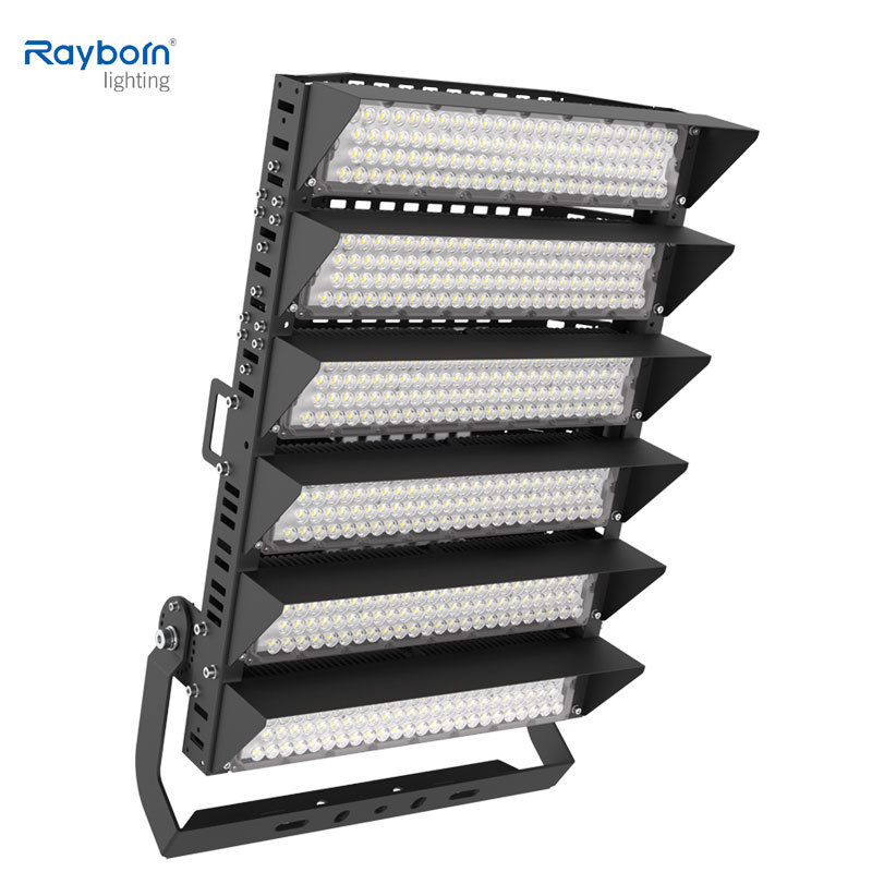 Dali Dimmable 0-10V 750W 1000W LED Flood Light Outdoor Stadium Lighting DMX