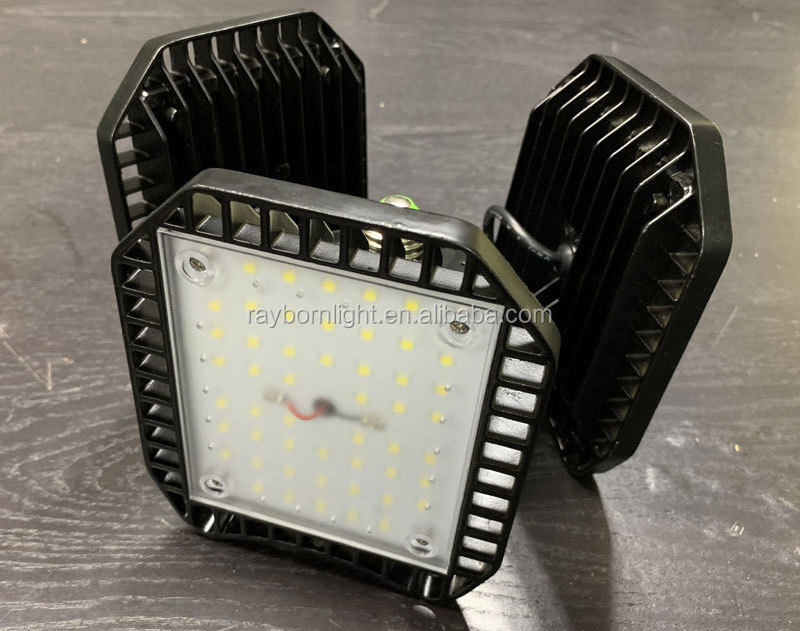 130lm/w Super Bright E27 Led High Bay Bulb Light 80W 100W Deformable LED Garage Light