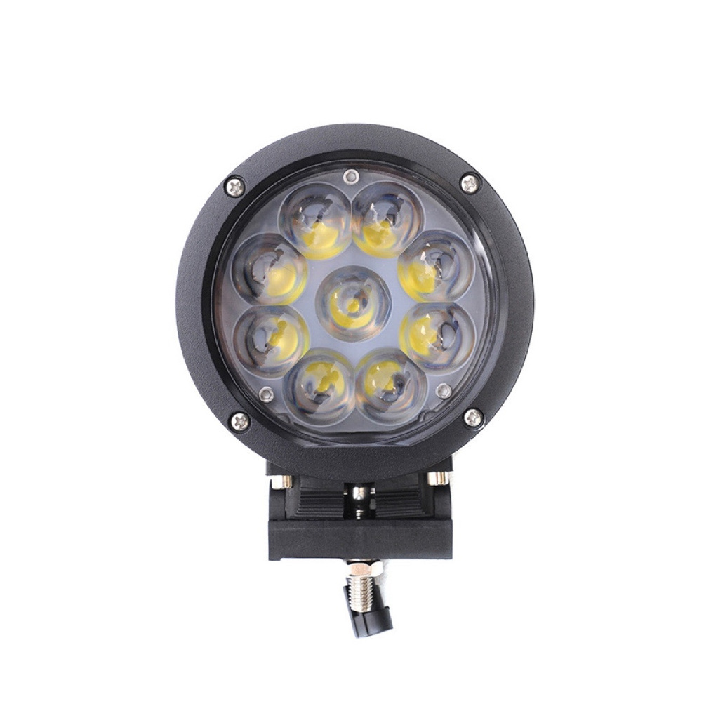 RAYCH 2022 5.5 inch 45W Round Led flood driving Work Lights Offroad Driving Pod Spotlight for J eep SUV ATV Boats Cars Trucks