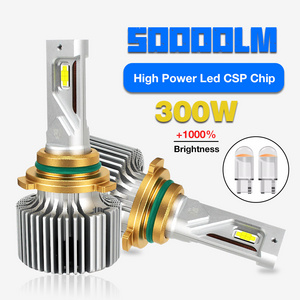 2024 Auto R8 pro led headlight bulb Led Bulbs 50000lm 300w H13 H1 H7 9005 9006 H11 Car Led Light Bulb H4 Led Headlight