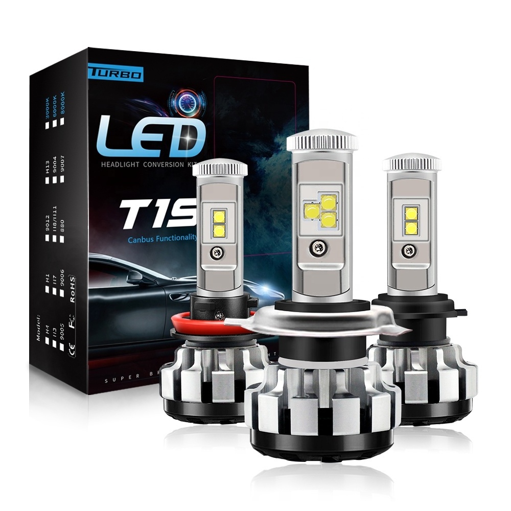 2021 New LED H4 H13 9004 9007 40 watts 4000 lumen car bulb H1 H7 H11 9005 9006 T1S led headlight  for car motorcycle truck