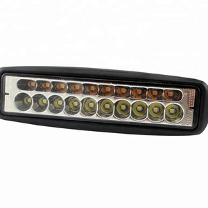 Dual Color 6.3 Inch Fog lights 4X4 white Amber Mini Work Led Bar Lights 60w for Offroader Truck Pickup Tractor