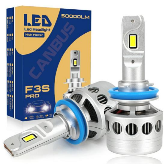 Super Bright F3S pro Canbus Car Light Bulb 300W 50000Lumen Led H7 9005 9006 9012 H11 Hb3 Hb4 H7 Auto Led Headlights