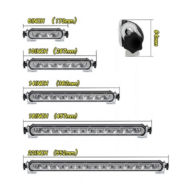 Raych OffRoad Led Bar Light 1 Row Barra Led 6