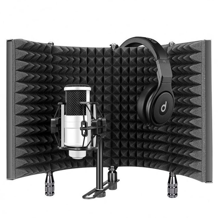 Professional Podcast Microphone Recording Vocal Booth