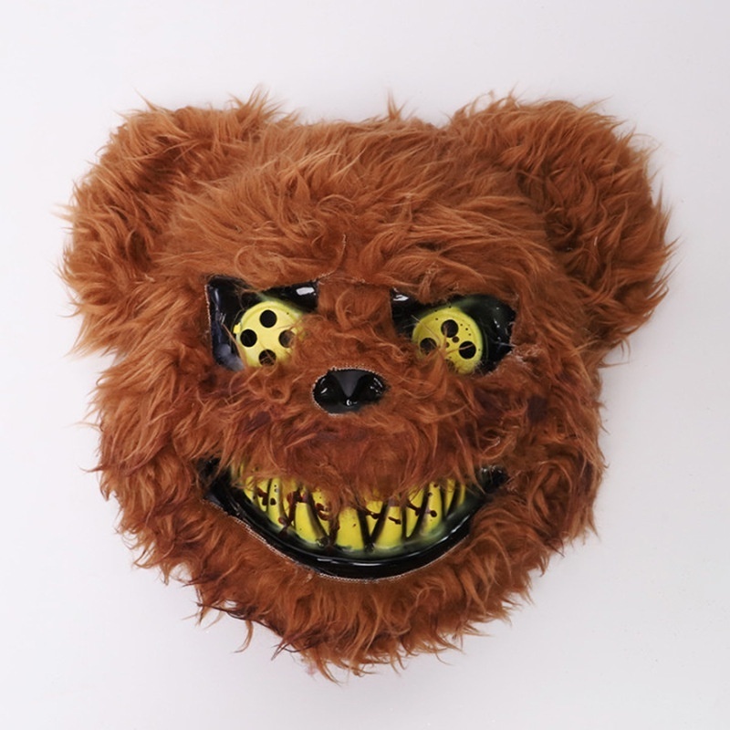 Scary Carnival Costume Party Mask Festival Cosplay Halloween Horror Blood Rabbit Bear Led Mask